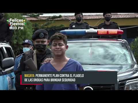 Varios delincuentes capturados por la policía en Masaya - Nicaragua