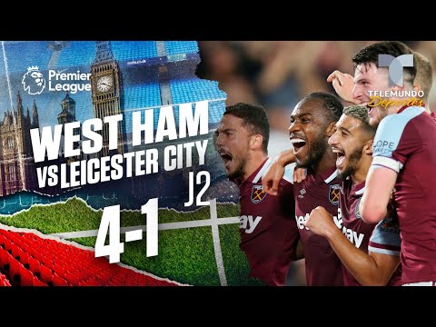 West Ham vs. Leicester City 4-1 Goals & Highlights | Premier League | Telemundo Deportes