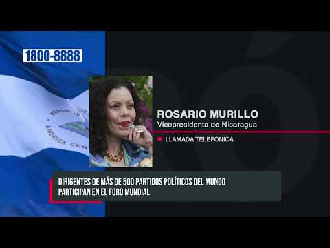 Vicepresidenta de Nicaragua, Rosario Murillo: «Todos queremos vivir libres de las ataduras»