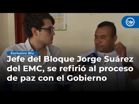 Alexander Díaz, Jefe del bloque Jorge Suárez del EMC, se refirió al proceso de paz con el Gobierno