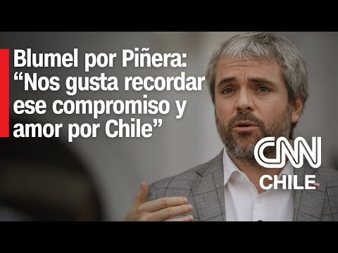 Gonzalo Blumel recuerda a expresidente Sebastián Piñera a un mes de su muerte