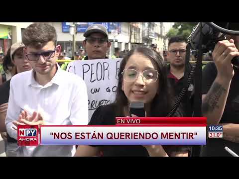 Universitarios se manifiestan frente al Congreso en busca del blindaje del Arancel Cero
