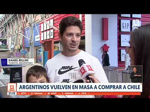 Argentinos vuelven en masa a comprar a Chile