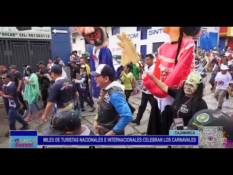 Cajamarca: miles de turistas nacionales e internacionales celebran carnaval