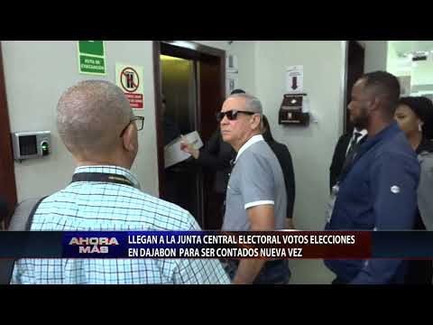 Llegan a la Junta Central Electoral votos elecciones en Dajabón para ser contados nueva vez