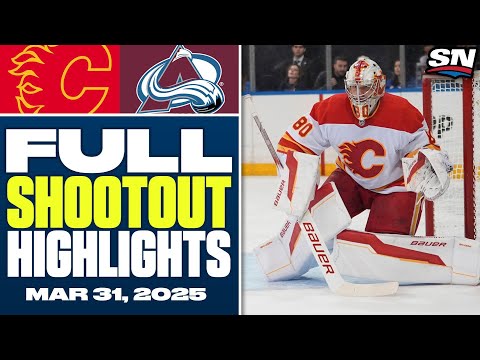 Calgary Flames at Colorado Avalanche | FULL Shootout Highlights - March 31, 2025