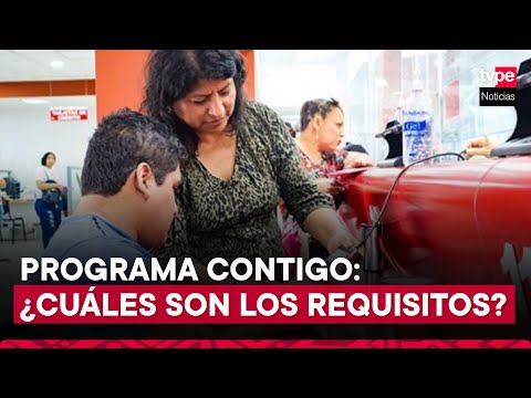 Servicios del programa Contigo, dirigido a personas con discapacidad severa y en pobreza extrema