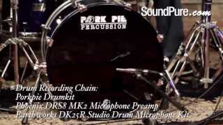 Pork Pie 3pc Percussion Sapphire Blue Drum Kit Demo