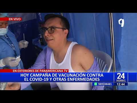 Reportero se vacuna en vivo contra la Covid-19 durante campaña de vacunación