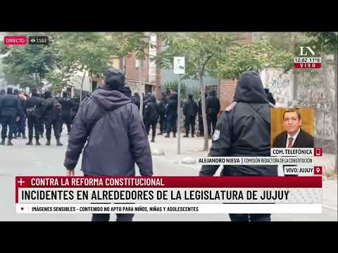 Alejandro Nieva: Vinieron grupos de Buenos Aires a generar incidentes