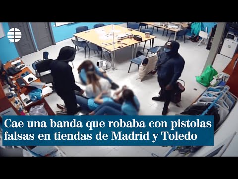 Cae banda que robaba con pistola simulada tiendas y casas de Madrid y Toledo