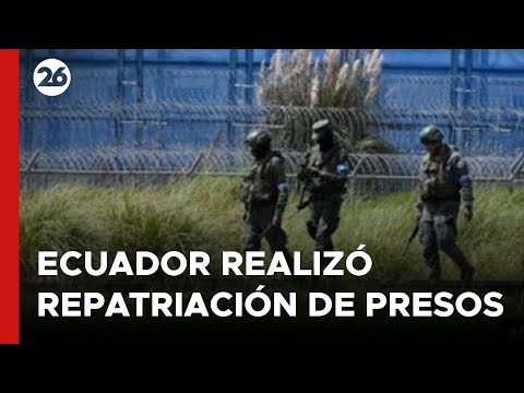Ecuador realizó la repatriación de 13 presos colombianos