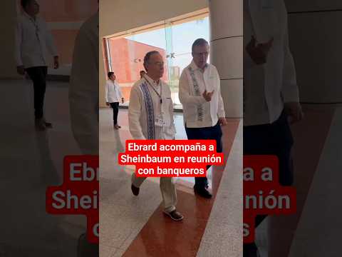 Marcelo Ebrard acompaña a Claudia Sheinbaum en reunión con banqueros en Acapulco, Guerrero #short