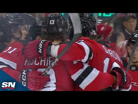 Devils Stefan Noesen and Timo Meier Strike Twice in 19 Seconds vs. Bruins