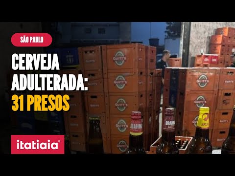 CERVEJA FALSA: POLÍCIA FECHA FÁBRICA CLANDESTINA DE BEBIDAS EM SP