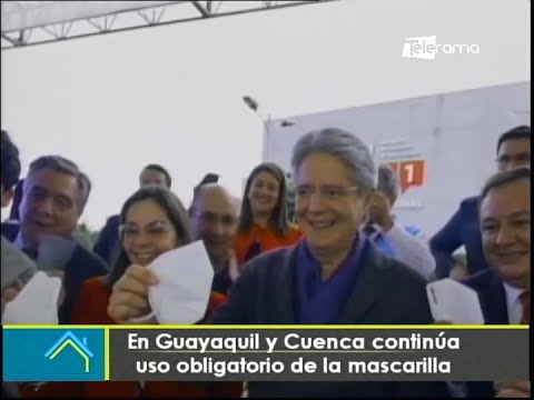 En Guayaquil y Cuenca continúa uso obligatorio de la mascarilla