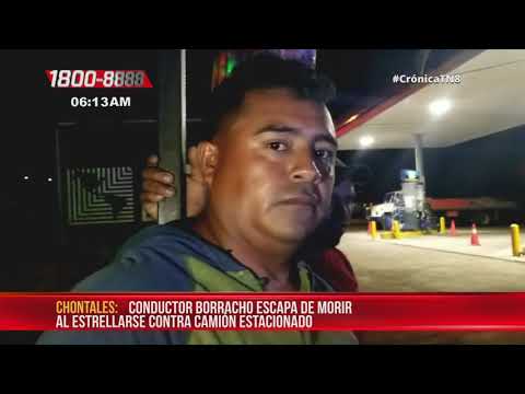 Motociclista resultó lesionado tras impactar con un camión en Juigalpa - Nicaragua