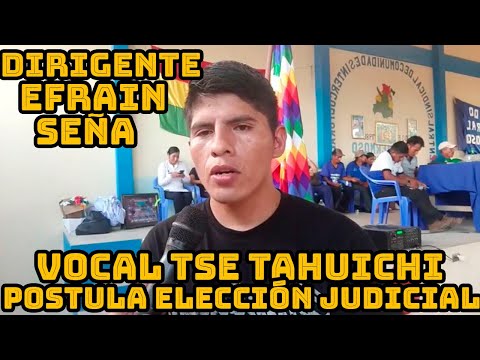 DENUNCIAN QUE VOCAL TAHUICHI TAHUICHI NO RENUNCIO PARA POSTULAR PARA ELECCIONES JUDICIAL DE BOLIVIA