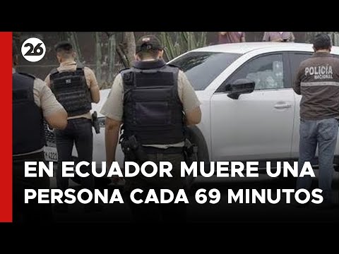 En Ecuador muere 1 persona cada 69 minutos a causa de la crisis de inseguridad
