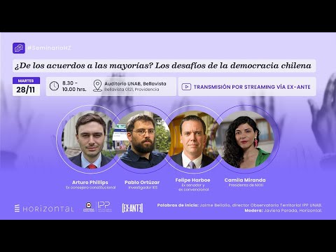 Conversatorio ¿De los acuerdos a las mayorías? Los desafíos de la democracia chilena