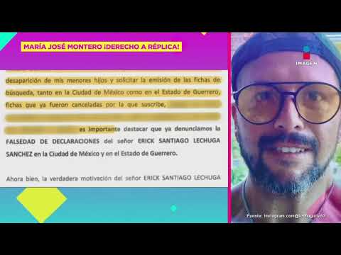 ¡María José Montero hace REPLICA a las declaraciones de Erick Santiago Lechuga!