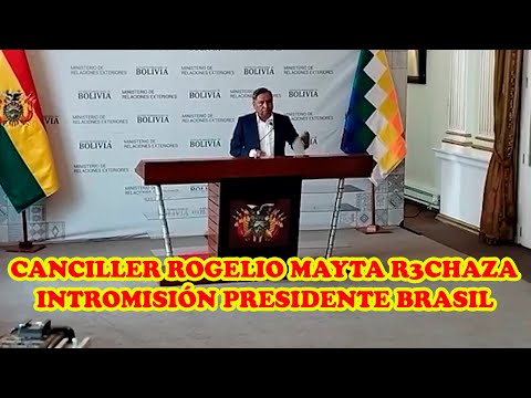 CANCILLER DE BOLIVIA R3CHAZA OFRECIMIENTO DE ASILO POLITICO JEANINE AÑEZ DEL PRESIDENTE BOLSONARO