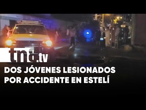 Mala maniobra y lesionados: Accidente de tránsito con jóvenes en Estelí