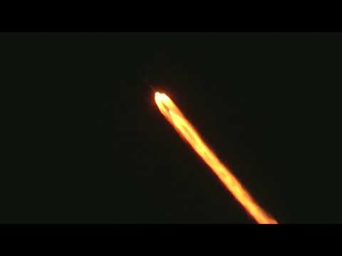 SpaceX launch of Falcon 9 rocket creates fiery sight over SoCal