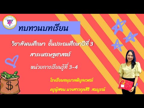 ทบทวนบทเรียนสาระเศรษฐศาสตร์ห