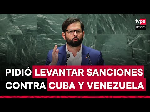 ONU: Gabriel Boric ataca a presidente de Nicaragua y pide levantar sanciones contra Cuba y Venezuela