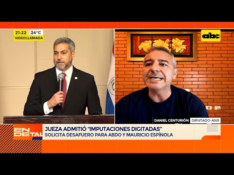 El senador Derlis Maidana y el diputado Daniel Centurión hablan sobre la imputación de Mario Abdo