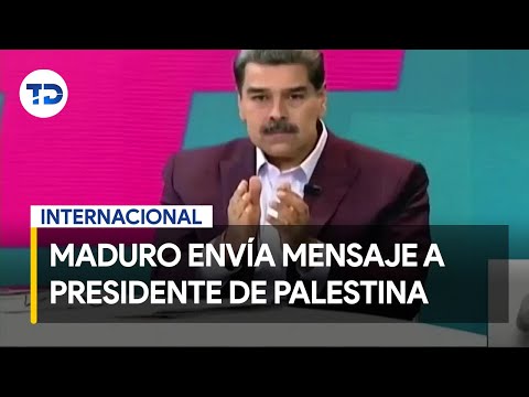 Nicolás Maduro demostró su apoyo al presidente de Palestina