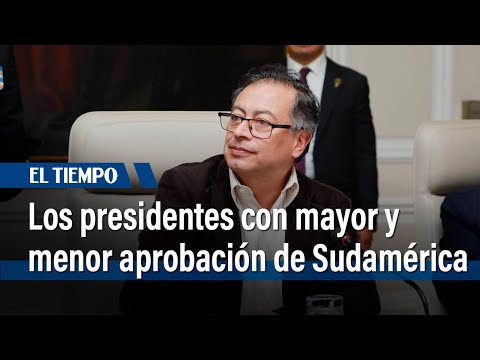 Los presidentes con mayor y menor aprobación en Sudamérica: ¿cómo le fue a Gustavo Petro?