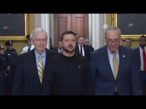 Zelenskyy arrives on Capitol Hill to implore lawmakers to pass military aid for Ukraine