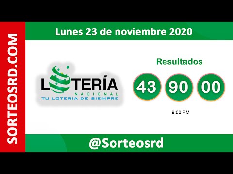 Loteria Nacional en vivo  / Lunes 23 de noviembre 2020