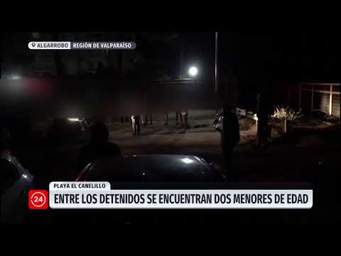 Fiesta clandestina terminó con 32 detenidos en playa El Canelillo