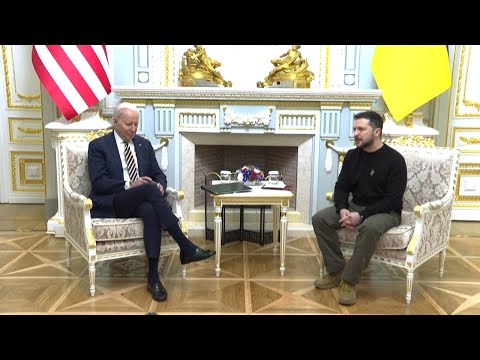 Presidente Biden visita a Zelenski en Kiev