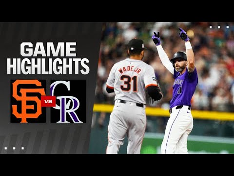 Giants vs. Rockies Game Highlights (7/19/24) | MLB Highlights