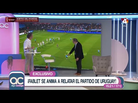 Algo Contigo - Papelón: Martín Fablet intentó relatar el partido de Uruguay contra Perú