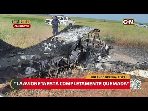 Una avioneta cayó en Canindeyú y no reportan víctimas