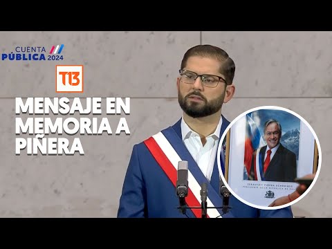 El mensaje de Gabriel Boric en memoria de Sebastia?n Pin?era que saco? aplausos