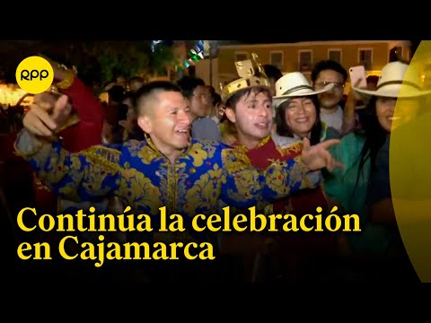 Continúan celebraciones por carnavales en Cajamarca