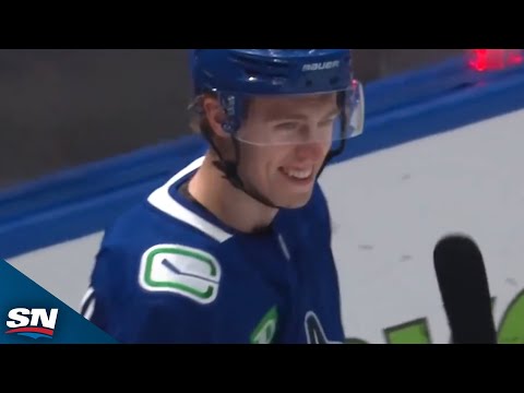 Canucks Jonathan Lekkerimaki Scores First NHL Goal In Second Career Game