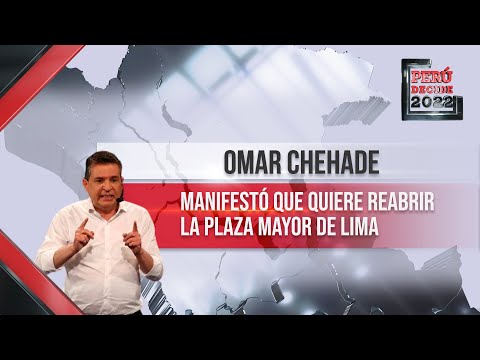#DebateXLatina  Omar Chehade manifestó que una de sus propuestas es reabrir la Plaza Mayor