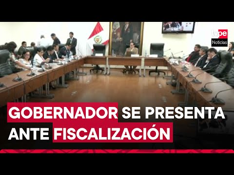 Wilfredo Oscorima se presenta ante la Comisión de Fiscalización por el caso Rolex
