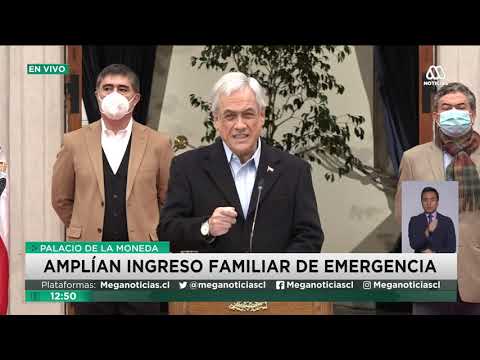 Chile | Piñera promulga nueva Ley de Ingreso Familiar de Emergencia y beneficio para independientes