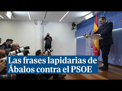 Las frases lapidarias contra el PSOE del discurso de Ábalos: Me enfrento a todo el poder político