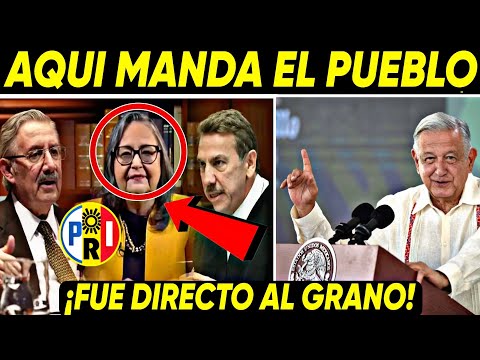 DOMINGAZO ¡AQUI EL QUE MANDA ES EL PUEBLO! AMLO FUE DIRECTO AL GRANO CON EL PRIAN