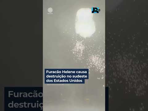 Furacão Helene causa destruição no sudeste dos EUA #shorts #jornaldarecord