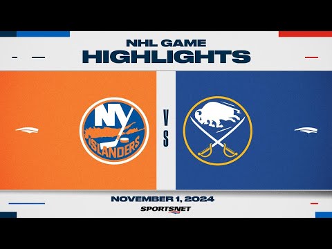 NHL Highlights | Islanders vs. Sabres - November 1, 2024